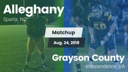 Matchup: Alleghany vs. Grayson County  2018