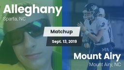 Matchup: Alleghany vs. Mount Airy  2019
