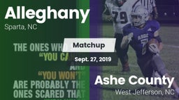 Matchup: Alleghany vs. Ashe County  2019