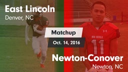 Matchup: East Lincoln vs. Newton-Conover  2016