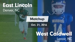 Matchup: East Lincoln vs. West Caldwell  2016