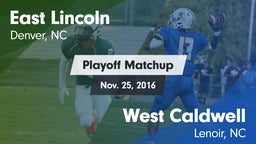 Matchup: East Lincoln vs. West Caldwell  2016