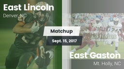 Matchup: East Lincoln vs. East Gaston  2017