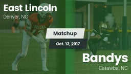 Matchup: East Lincoln vs. Bandys  2017