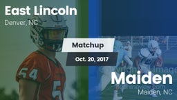 Matchup: East Lincoln vs. Maiden  2017