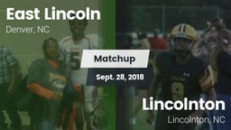 Matchup: East Lincoln vs. Lincolnton  2018