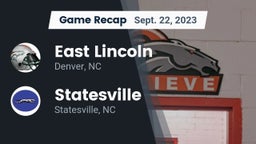 Recap: East Lincoln  vs. Statesville  2023