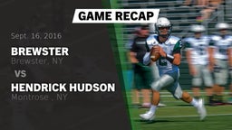 Recap: Brewster  vs. Hendrick Hudson  2016