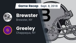 Recap: Brewster  vs. Greeley  2018