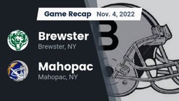 Recap: Brewster  vs. Mahopac  2022