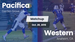 Matchup: Pacifica vs. Western  2016