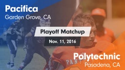 Matchup: Pacifica vs. Polytechnic  2016