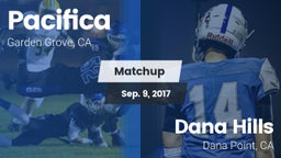 Matchup: Pacifica vs. Dana Hills  2017