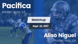 Matchup: Pacifica vs. Aliso Niguel  2017
