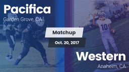 Matchup: Pacifica vs. Western  2017