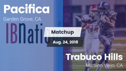 Matchup: Pacifica vs. Trabuco Hills  2018