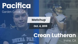 Matchup: Pacifica vs. Crean Lutheran  2018