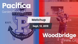 Matchup: Pacifica vs. Woodbridge  2019