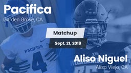 Matchup: Pacifica vs. Aliso Niguel  2019