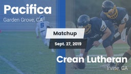 Matchup: Pacifica vs. Crean Lutheran  2019
