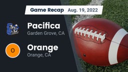 Recap: Pacifica  vs. Orange  2022