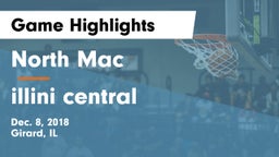 North Mac  vs illini central Game Highlights - Dec. 8, 2018