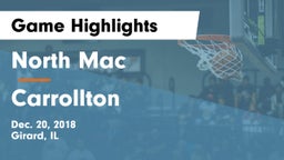 North Mac  vs Carrollton  Game Highlights - Dec. 20, 2018