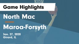 North Mac  vs Maroa-Forsyth  Game Highlights - Jan. 27, 2020