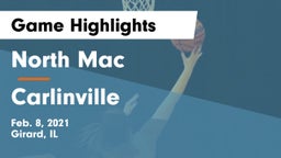 North Mac  vs Carlinville  Game Highlights - Feb. 8, 2021