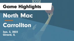 North Mac  vs Carrollton  Game Highlights - Jan. 3, 2022