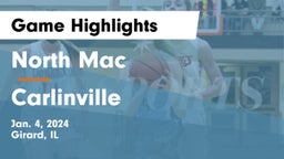 North Mac  vs Carlinville  Game Highlights - Jan. 4, 2024