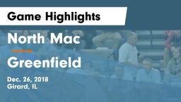 North Mac  vs Greenfield Game Highlights - Dec. 26, 2018