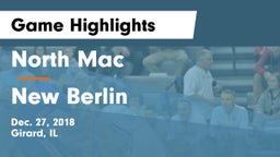North Mac  vs New Berlin Game Highlights - Dec. 27, 2018