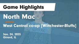 North Mac  vs West Central co-op [Winchester-Bluffs]  Game Highlights - Jan. 24, 2023