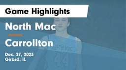 North Mac  vs Carrollton  Game Highlights - Dec. 27, 2023