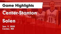 Center-Stanton  vs Solen  Game Highlights - Jan. 9, 2020