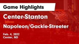 Center-Stanton  vs Napoleon/Gackle-Streeter  Game Highlights - Feb. 4, 2022