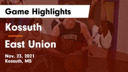 Kossuth  vs East Union  Game Highlights - Nov. 23, 2021
