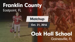 Matchup: Franklin County vs. Oak Hall School 2016