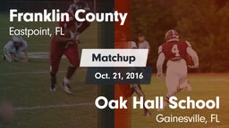 Matchup: Franklin County vs. Oak Hall School 2016