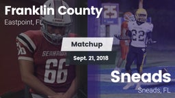 Matchup: Franklin County vs. Sneads  2018