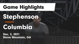 Stephenson  vs Columbia Game Highlights - Dec. 3, 2021