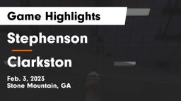 Stephenson  vs Clarkston  Game Highlights - Feb. 3, 2023