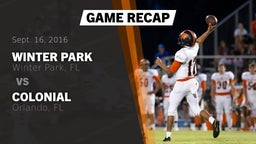 Recap: Winter Park  vs. Colonial  2016