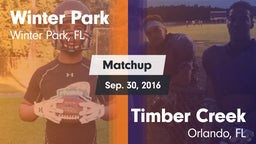 Matchup: Winter Park vs. Timber Creek  2016