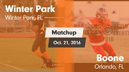 Matchup: Winter Park vs. Boone  2016