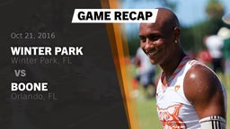 Recap: Winter Park  vs. Boone  2016