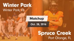 Matchup: Winter Park vs. Spruce Creek  2016