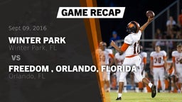 Recap: Winter Park  vs. Freedom , Orlando, Florida 2016