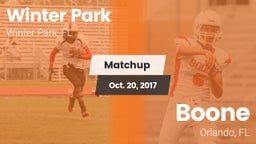 Matchup: Winter Park vs. Boone  2017